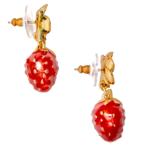 KATE SPADE • Picnic Perfect Strawberry Earrings - Picture 3 of 4